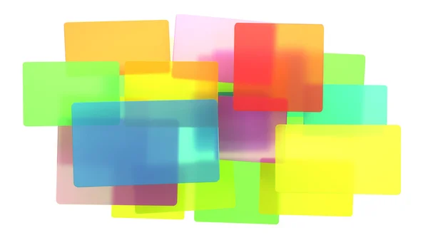 Mångfald - abstrakt genomskinlig rektanglar — Stockfoto