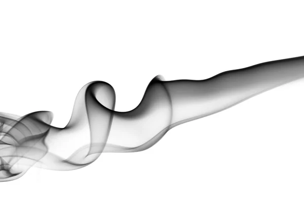 Abstrato fumaça mágica redemoinho no branco — Fotografia de Stock