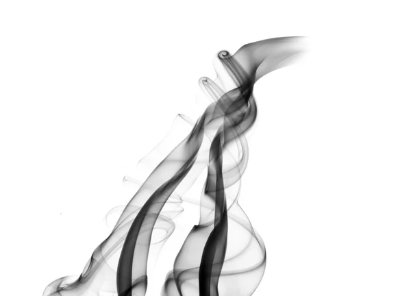 Абстрактный запах дыма на белом — стоковое фото