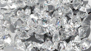 Diamond background. Large group of Jewels clipart