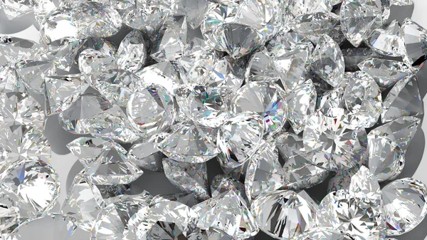 Diamant achtergrond. grote groep van juwelen — Stockfoto