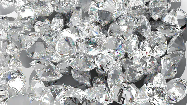 Diamond pozadí. Velká skupina šperků — Stock fotografie