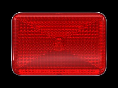 Red button or headlight clipart