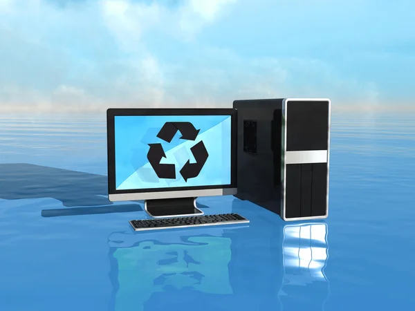 Miljövänliga datorer — Stockfoto