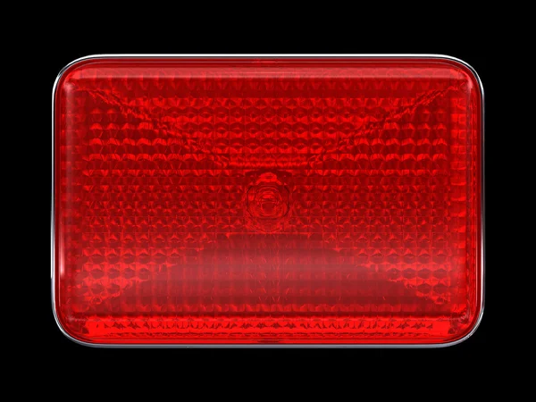 Czerwony przycisk lub reflektorów — Zdjęcie stockowe