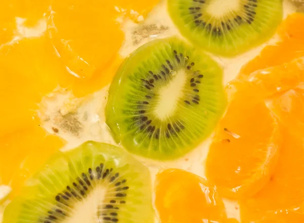 Savoureux Fruit fond. Kiwi tranché — Photo