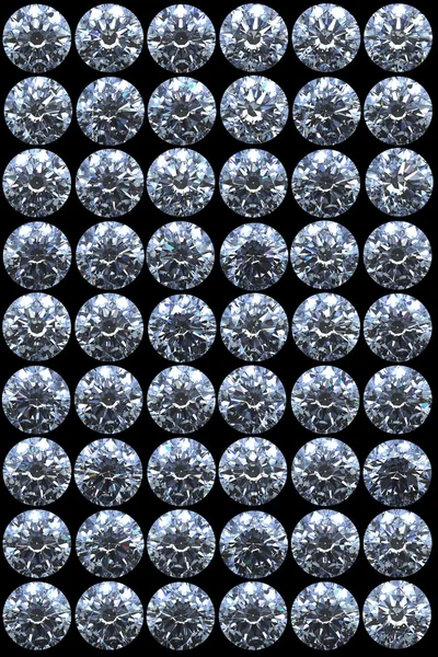 Top vistas de diamantes en negro —  Fotos de Stock