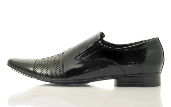 고전적인 남자 특허 가죽 신발 — 스톡 사진