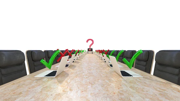 stock image Corporate Meeting and opinions