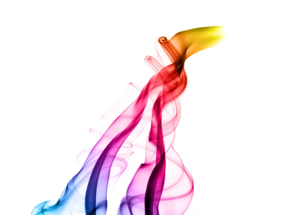 Abstraktní barevné obláček dýmu — Stock fotografie