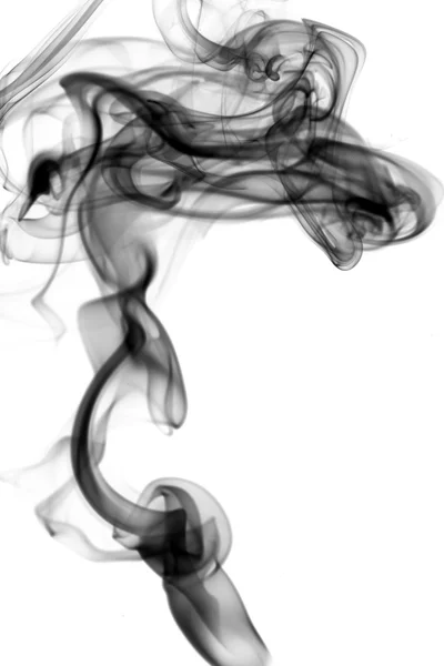 Abstract smoke pattern on white — Stock Photo, Image