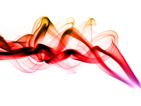 Färgglad abstrakt rök vågor mönster — Stockfoto