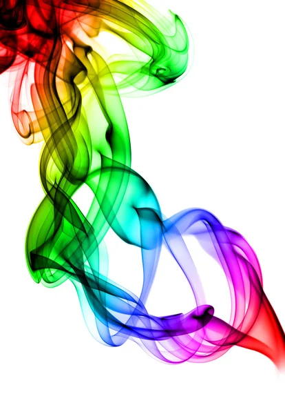 Сложные цветные вихри абстрактного дыма — стоковое фото