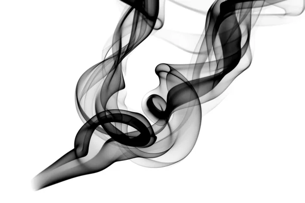 Fume Forma astratta su bianco — Foto Stock