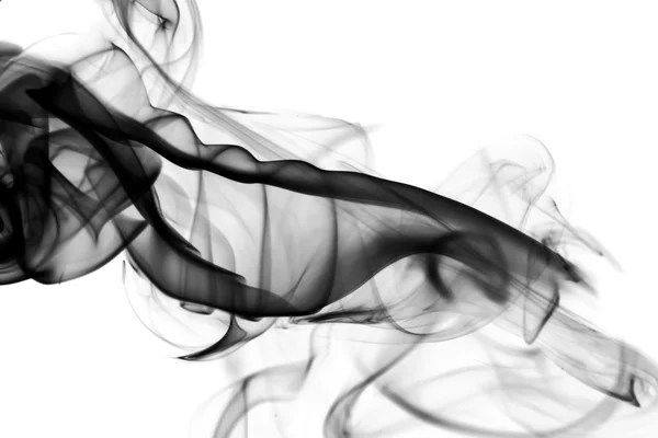 Forma del humo Abstracción sobre blanco —  Fotos de Stock