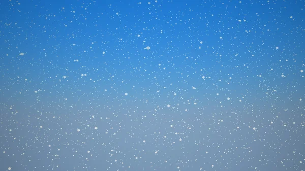 Snö och blå himmel — Stockfoto