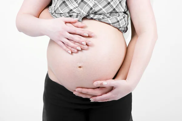 怀孕的美女 — 图库照片