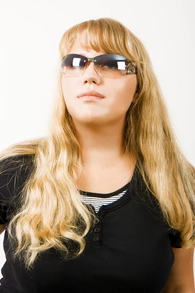 Lány-napszemüveg — Stock Fotó