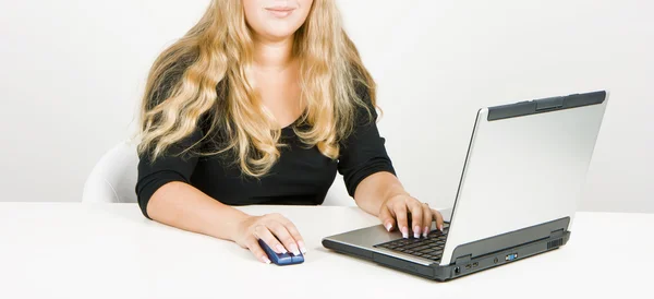 Blonde in office — Stock Photo, Image