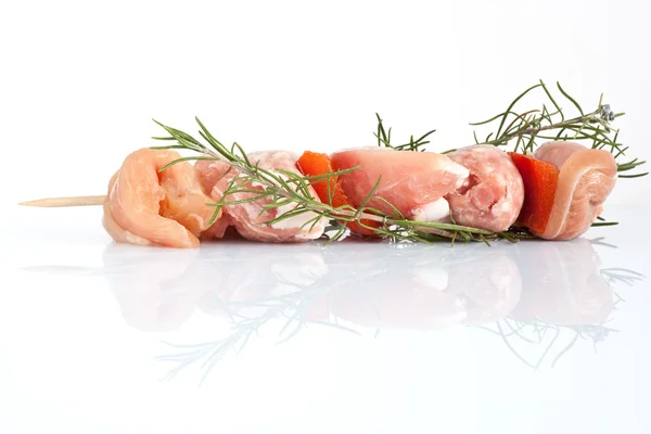 Varkensvlees kebab met rozemarijn — Stockfoto