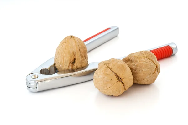 stock image Nutcracker with three walnuts