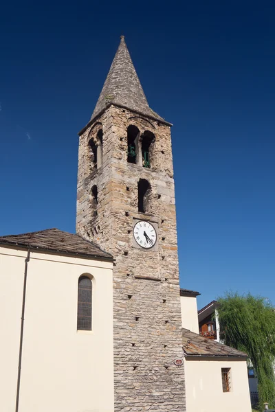 Romeinse toren in pre saint didier, Italië — Stockfoto