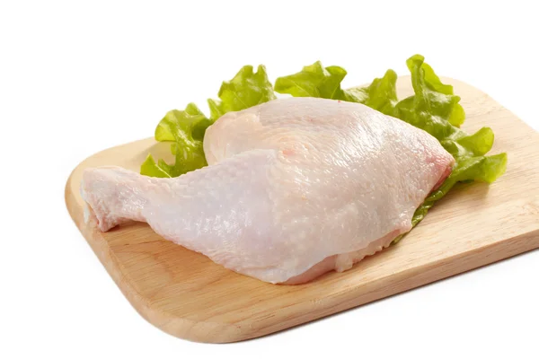 Fresh raw chicken leg Royalty Free Stock Images