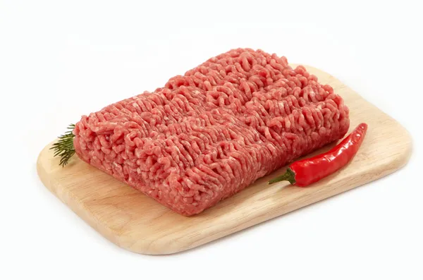 Obehandlat malet kött — Stockfoto