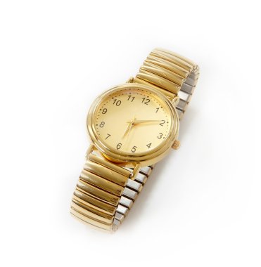 Gold watch clipart