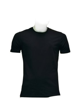 Men's black T-shirt clipart