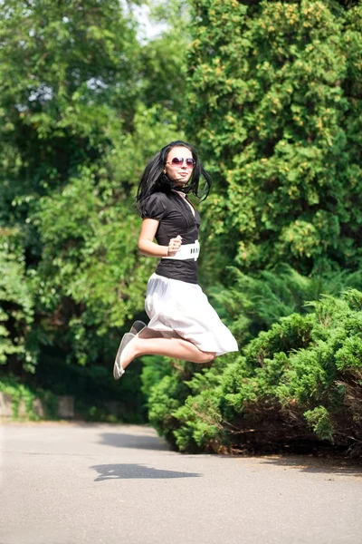 stock image Woman jumping