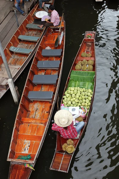 stock image Damnoek Saduak Floating Market, Thailand