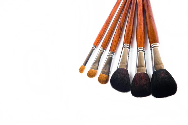 Set of cosmetic brushes — Stock Photo, Image