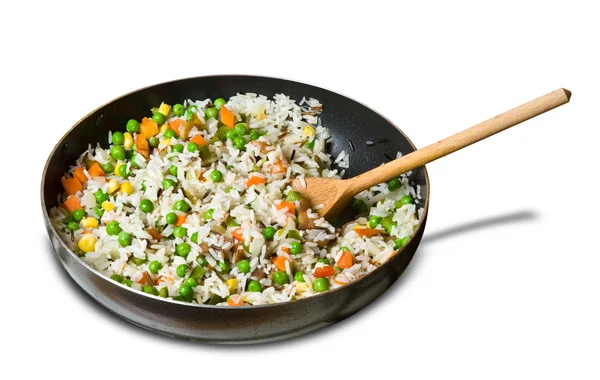 Ryż smażony — Zdjęcie stockowe
