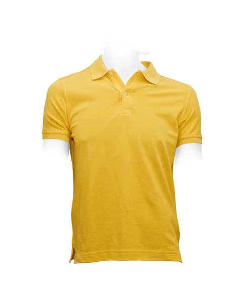 Férfi sárga póló — Stock Fotó