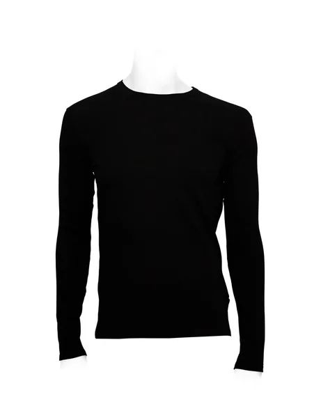 Fekete alapvető póló — Stock Fotó