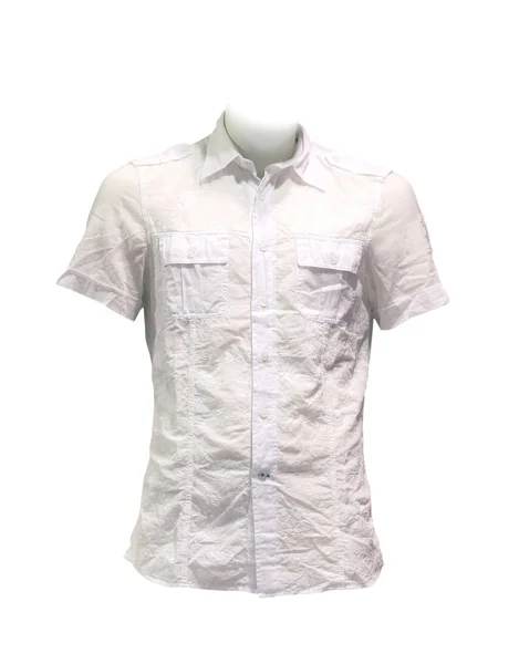 Вид спереди на белую рубашку — стоковое фото