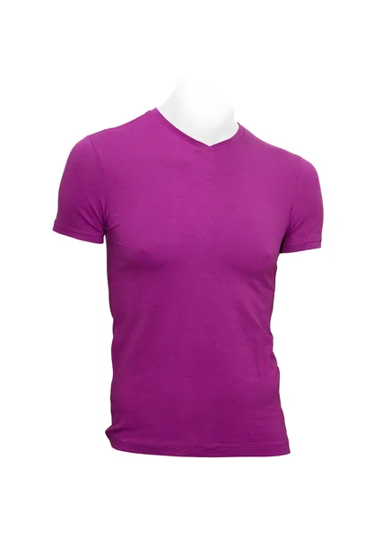 Мужская пурпурная футболка — стоковое фото
