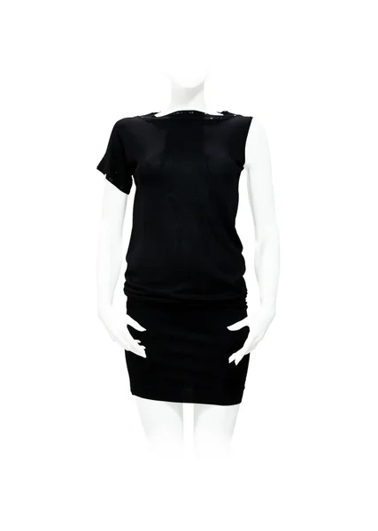 Womans black dress — Stock Photo, Image