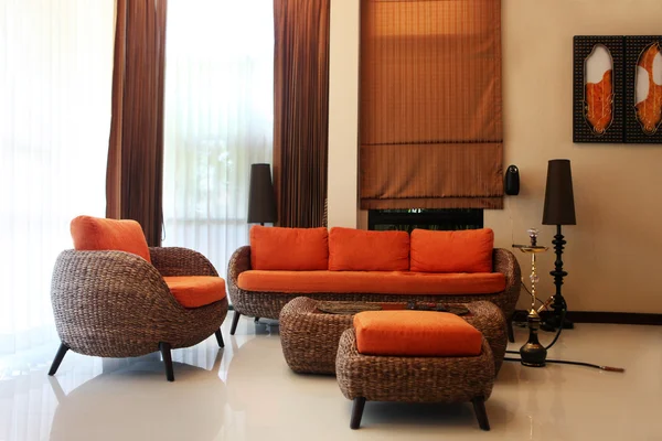 Luxo moderna sala de estar Imagem De Stock