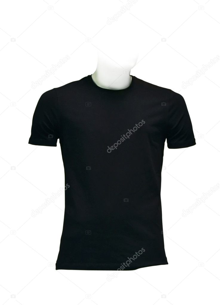 Men's black T-shirt
