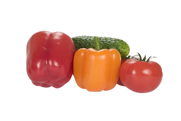 stock image Group of vegetables on a white background