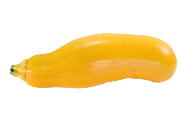 Żółta cukinia na białym tle — Zdjęcie stockowe