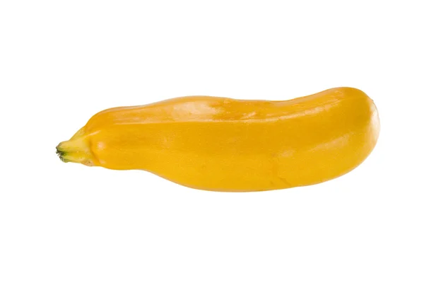 Zucchine gialle su sfondo bianco — Foto Stock