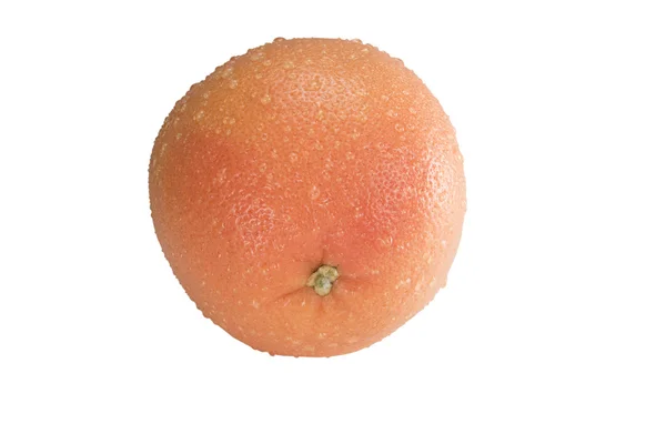 Dojrzałe grejpfrut na białym tle — Zdjęcie stockowe
