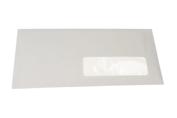 흰색 배경에 고립 된 빈 봉투 — 스톡 사진