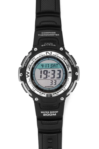 Elektroniczny zegarek wodoodporny — Zdjęcie stockowe