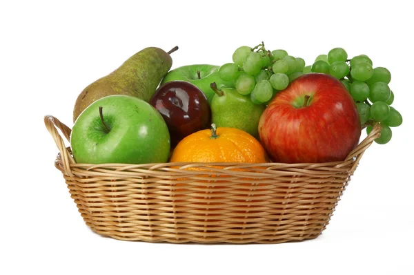 stock image Ripe fresh fruit in basket