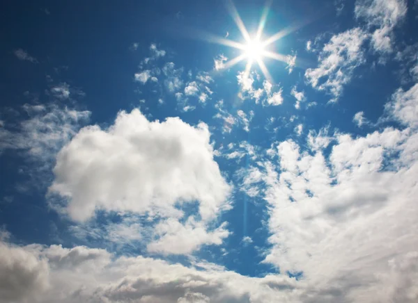 Blue solar sky — Stock Photo, Image