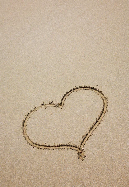 海砂的心 — 图库照片